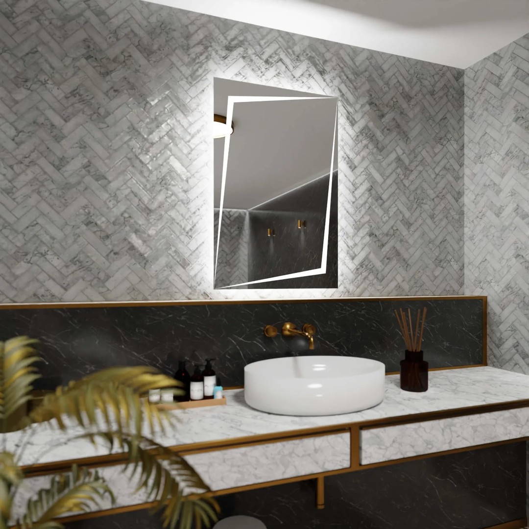 Зеркало с подсветкой в ванную комнату Кардея